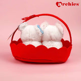 Archies Couple Mouse In Red Basket Soft Toy