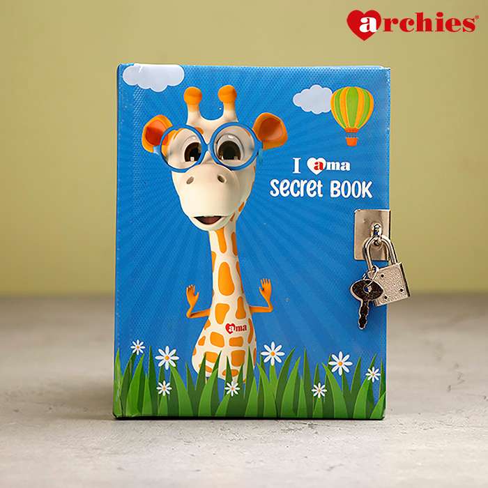 Archies I AMA Secret Book Diary With Key And Lock