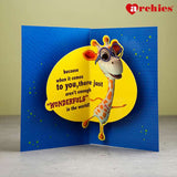 Archies AMA Pop Up Wonderful Birthday Greeting Card