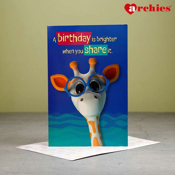 Archies AMA A Birthday Is Brighter When You Share It Birthday Greeting Card