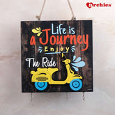 Archies Life Is A Journey Enjoy The Ride Wooden Key Holder