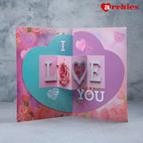 Archies Sweetheart Bunny Couple Romantic Greeting Card