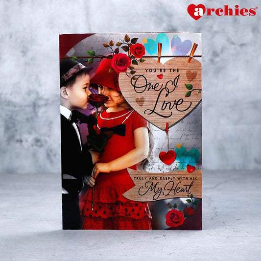 Archies You Are The One I Love Couple Romantic Greeting Card