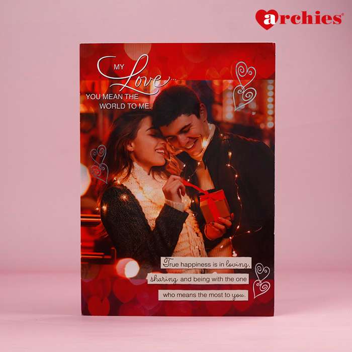 Archies You Mean The World To Me Romantic Greeting Card