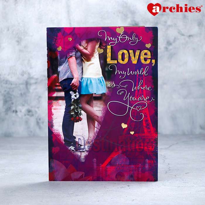 Archies My Only Love Couple Romantic Greeting Card