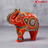 Desi Archies Handcrafted Orange Elephant