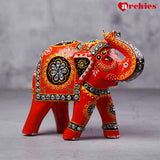 Desi Archies Handcrafted Orange Elephant