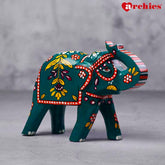 Desi Archies Handcrafted Green Elephant