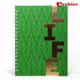 Aesthetic Notebook Life in Green