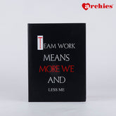 Teamwork Motivational Quote Notebook