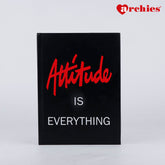 Attitude is everything Motivational Quote Notebook (Large)
