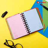 Floral Pattern Exercise Book with Elastic