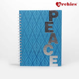 Aesthetic Notebook Peace in Blue