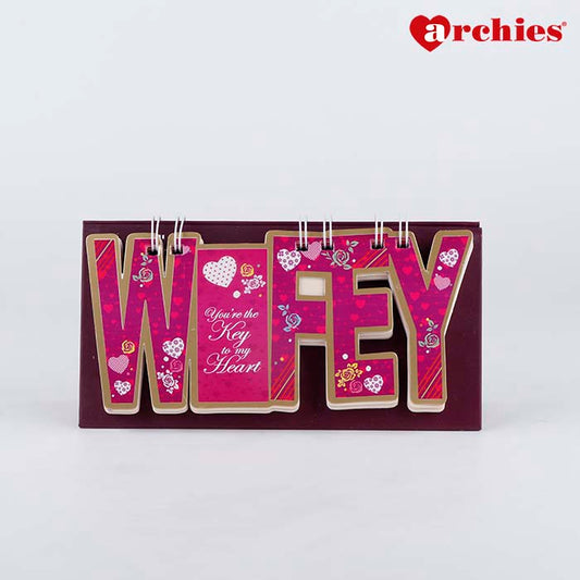 You're the Key To My Heart Wifey Quotation Book