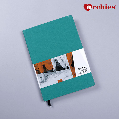 Archies Premium Corporate Notebook with elastic Green