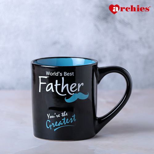 World's Best Father Mug Black