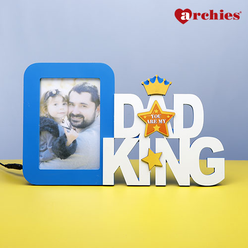 Amazing Dad is King LED Photo Frame