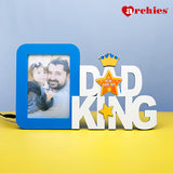 Amazing Dad is King LED Photo Frame