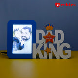 Amazing Dad is King LED Photo Frame