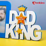 Amazing Dad is King LED Photo Frame