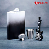Matt Finish Hip Flask Gift Set