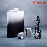 Matt Finish Hip Flask Gift Set