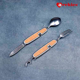 Wooden Finish Stainless Steel Hip Flask Gift Set