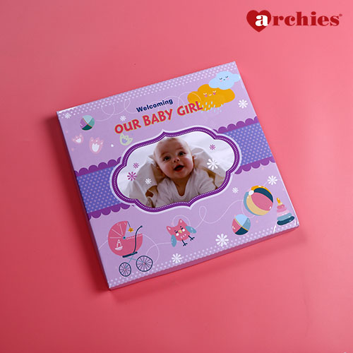 Welcoming Our Baby Girl Purple Album