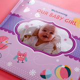 Welcoming Our Baby Girl Purple Album