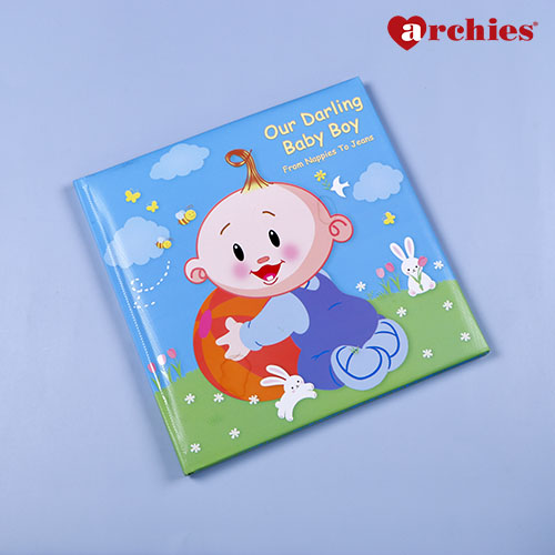 Our Darling Baby Album in Blue