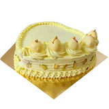 Heart shape Rasmalai Sweet Cake