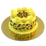 Rasmalai With Mixed Pista and Almond Cake