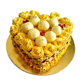 Rasmalai heart Shape cake