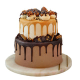 Twin Flavour Two Tier cake
