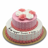 Two Tier Strawberry Cake