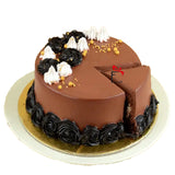 Flowers Bouquet with Truffle Cake