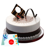 Pink Roses bunch with Butterscotch Cake