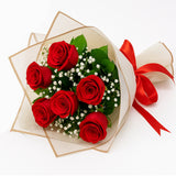 Blooming Treat Roses Bouquet with Red Velvet Cake