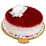 Blooming Treat Roses Bouquet with Red Velvet Cake