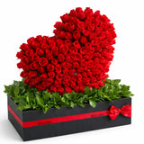 Rose of My Heart Red Roses heart shape Arrangement