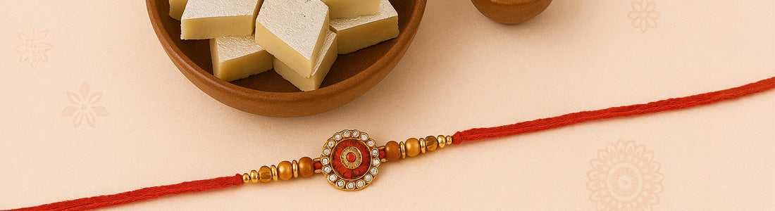 Rakhi with Sweets Hamper