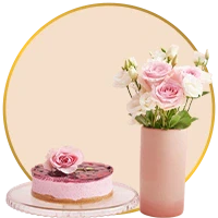 Flowers and Cake