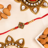 Antique Kundan Rakhi and Almonds