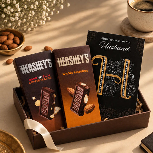 Birthday Card For Your Lovely Husband With Hershey's