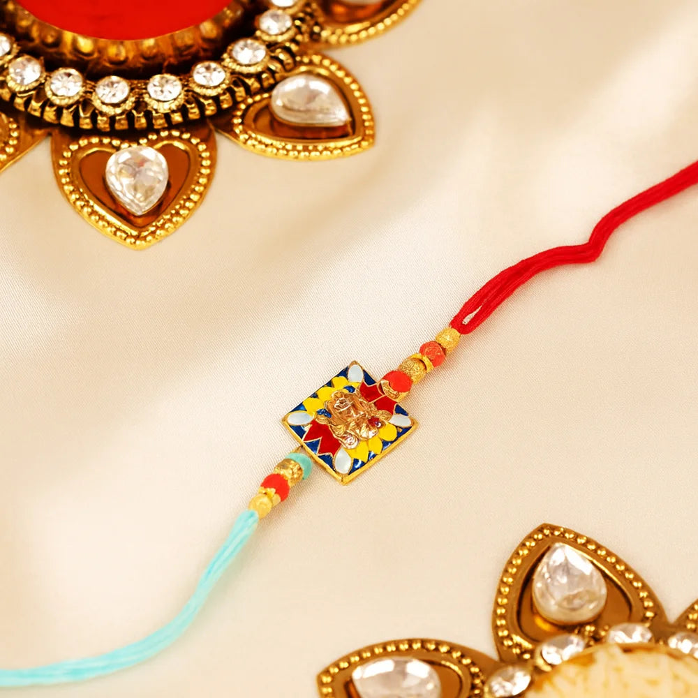 Colorful Kundan Rakhi