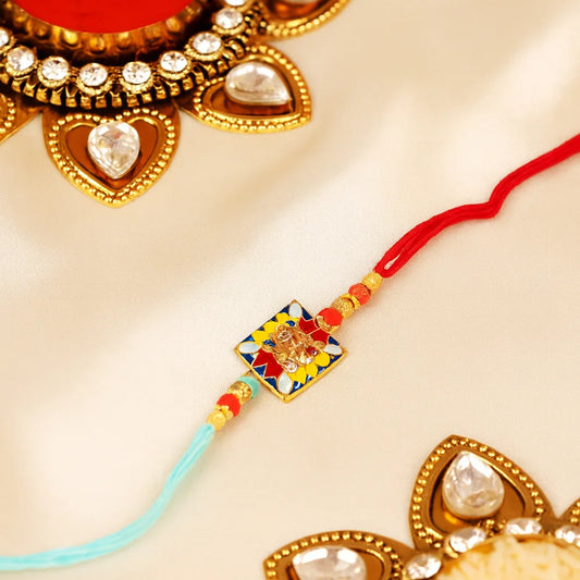 Colorful Kundan Rakhi