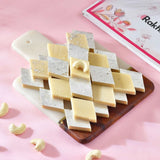 Cherished Rakhi with Kaju Katli & Toblerone Chocolate