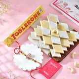 Cherished Rakhi with Kaju Katli & Toblerone Chocolate