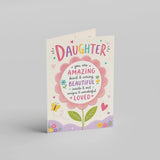 Amazing Beautiful Loved  Daughter's Day Personalised Card