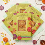 Pack Of 6 Diwali Wishes with Aarti Greeting Card